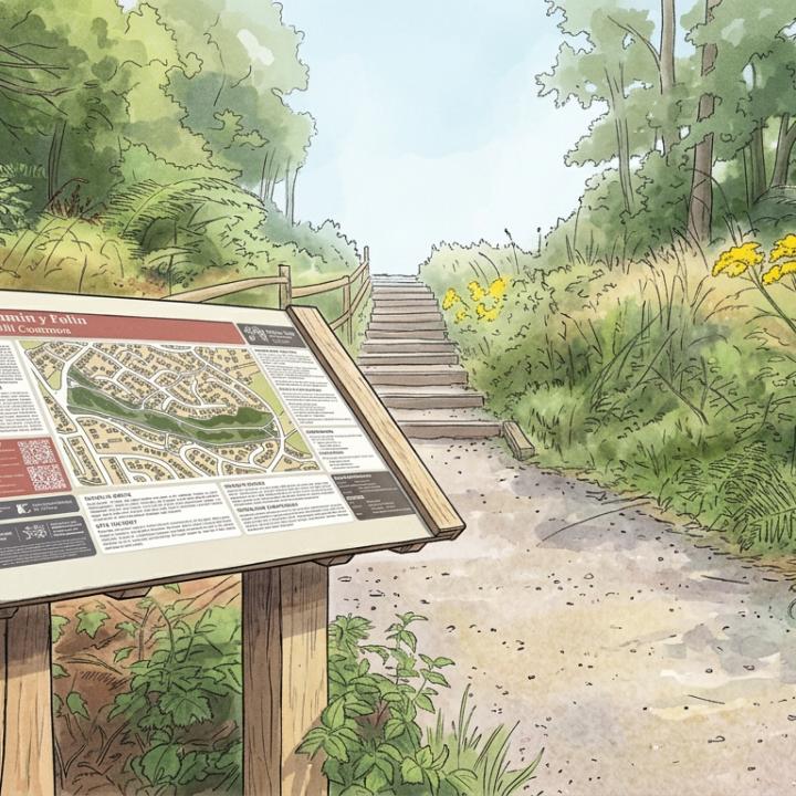 Mill Common Interpretive Signage