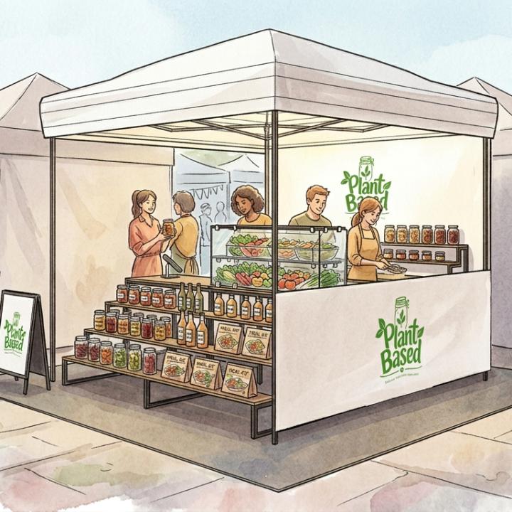 Branded Food Activation Stand